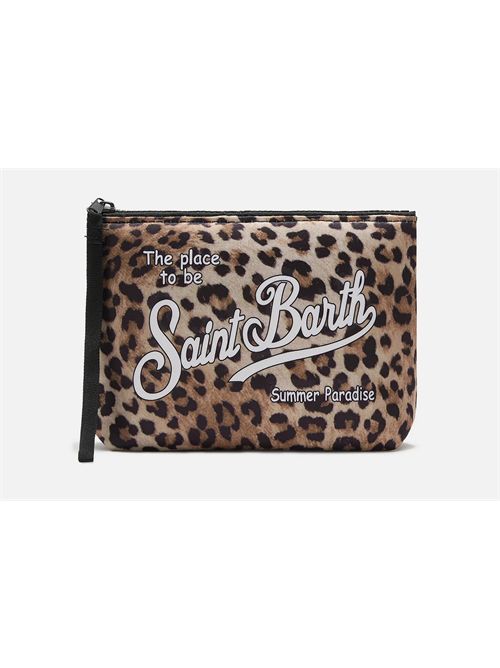 Pochette Aline in scuba con stampa leopardata MC2 SAINT BARTH | ALIN001/00653L
